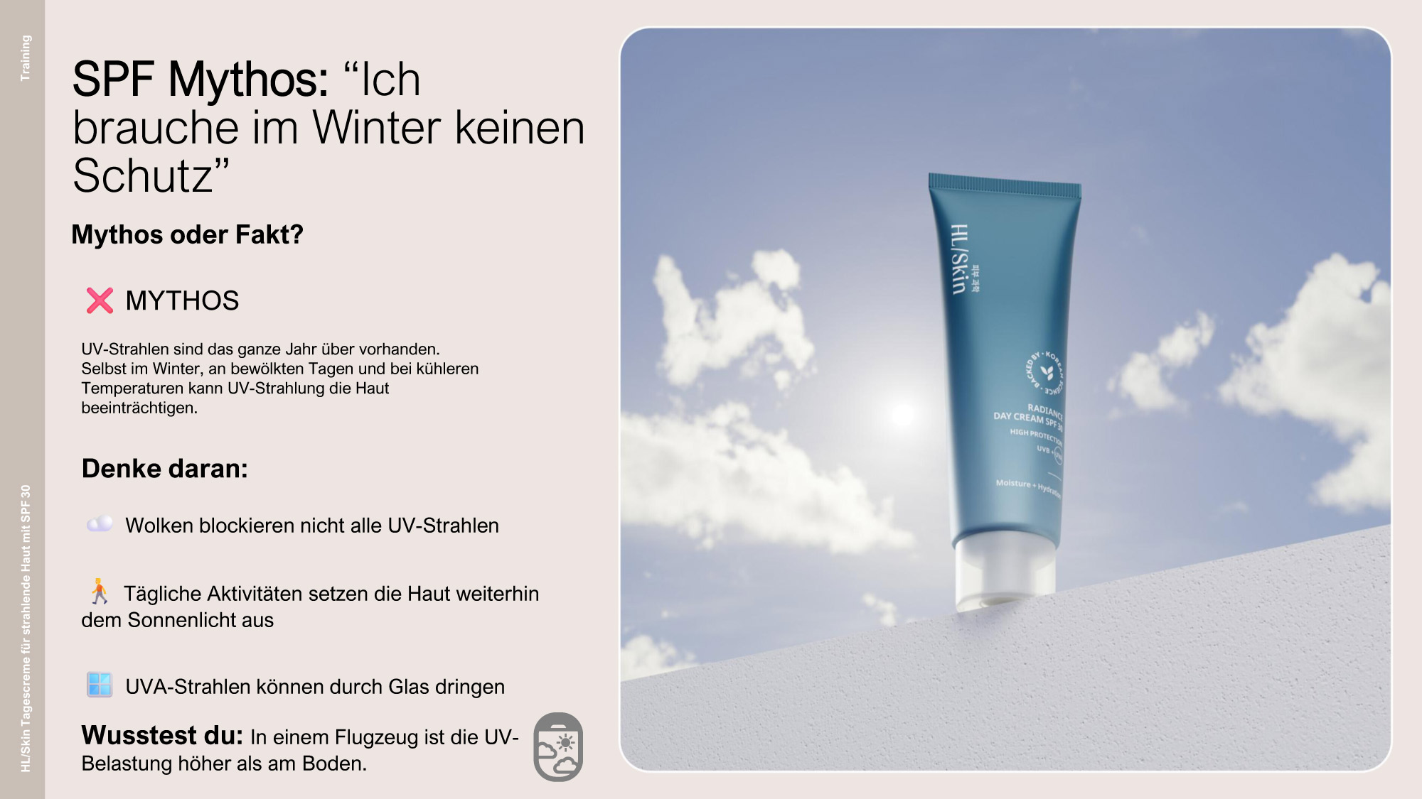 HL/Skin Tagescreme für strahlende Haut SPF 30 (ref: 538K)